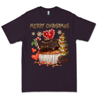 Plum merry christmas cupcake chocolate Premium Tee - CowGirlArtShop