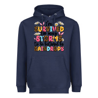 Navy i've survived too many storms Heavyweight Hoodie - JahusDesignShop