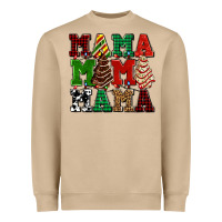 Mushroom mama mama mama with christmas lights and christmas tree cakes Heavyweight Sweatshirt - AdoDesignShop