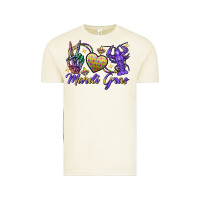 Vintage Arctic Peace love crawfish Mardi Gras skeleton hand Vintage Tee - FaDigitalArtStudio