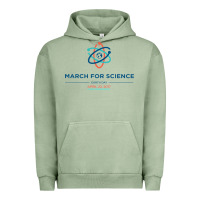 Pigment Oil Green march for science astronaut Urban Hoodie - DesigneFamous