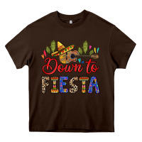 Chocolate Brown Down to fiesta Heavy Core Tee - RanaPortraitStore
