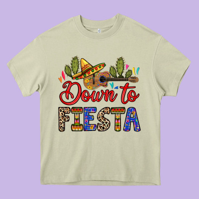 Down To Fiesta Heavy Core Tee Designed By Ranaportraitstore