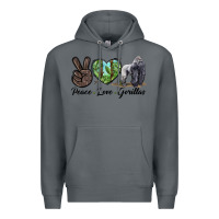 Rock Peace Love Gorillas Premium Hoodie - LillyAllenDesigns
