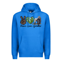 True Royal Peace Love Gorillas Premium Hoodie - LillyAllenDesigns