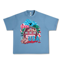 Pebble Blue Barn in the USA Urban Heavy Tee - FaDigitalArtStudio