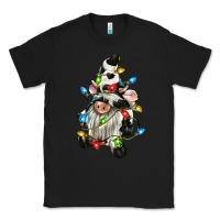 Black christmas cow gnome Classic Tee - CowGirlArtShop