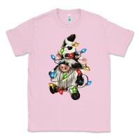 Bubblegum Pink christmas cow gnome Classic Tee - CowGirlArtShop