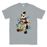 Heather Grey christmas cow gnome Classic Tee - CowGirlArtShop