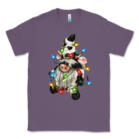 Lavender christmas cow gnome Classic Tee - CowGirlArtShop