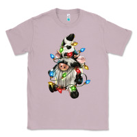Lilac christmas cow gnome Classic Tee - CowGirlArtShop