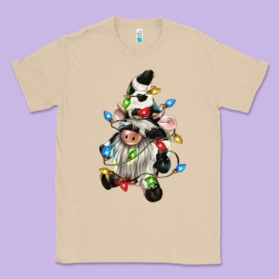 Christmas Cow Gnome Classic Tee Designed By Cowgirlartshop