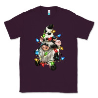 Plum christmas cow gnome Classic Tee - CowGirlArtShop