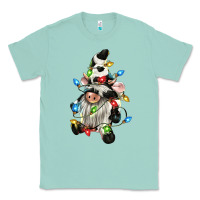 Seafoam christmas cow gnome Classic Tee - CowGirlArtShop