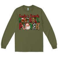 Army Green Santa's Favorite Football Player For Christmas Long Sleeve Tee - FaDigitalArtStudio
