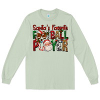 Matcha Santa's Favorite Football Player For Christmas Long Sleeve Tee - FaDigitalArtStudio