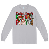 Moon Dust Santa's Favorite Football Player For Christmas Long Sleeve Tee - FaDigitalArtStudio