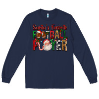 Navy Santa's Favorite Football Player For Christmas Long Sleeve Tee - FaDigitalArtStudio