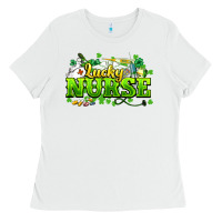 White Lucky Nurse St. Patrick's Day Ladies Tee - HowdyJamesFarm