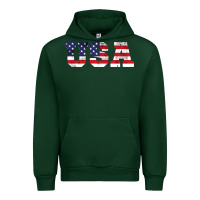 Forest Green usa Urban Hoodie - DesigneFamous