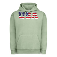Pigment Oil Green usa Urban Hoodie - DesigneFamous