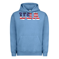 Pigment Pebble Blue usa Urban Hoodie - DesigneFamous