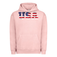 Pigment Salmon usa Urban Hoodie - DesigneFamous
