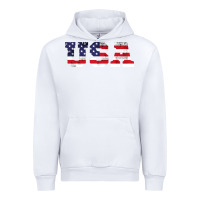 White usa Urban Hoodie - DesigneFamous