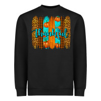 Black thankful brushstrokes Heavyweight Sweatshirt - AdoDesignShop