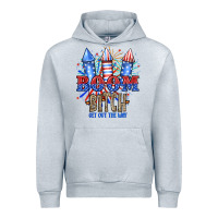 Heather Grey Boom Bıtch Get Out The Way Urban Hoodie - JahusDesignShop