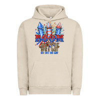 Pigment French Oak Boom Bıtch Get Out The Way Urban Hoodie - JahusDesignShop
