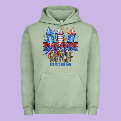 Boom Bıtch Get Out The Way Urban Hoodie Designed By Jahusdesignshop