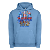 Pigment Pebble Blue Boom Bıtch Get Out The Way Urban Hoodie - JahusDesignShop