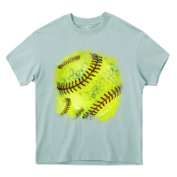 Arona Softball background Heavy Core Tee - HowdyJamesFarm