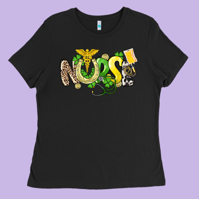 Nurse St. Patrick's Day Ladies Tee Designed By Howdyjamesfarm