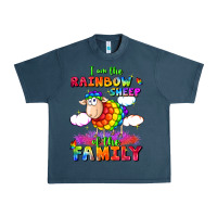 Midnight Navy I am the rainbow sheep of the family Urban Heavy Tee - FaDigitalArtStudio