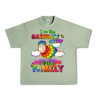 Oil Green I am the rainbow sheep of the family Urban Heavy Tee - FaDigitalArtStudio