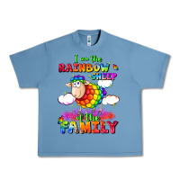 Pebble Blue I am the rainbow sheep of the family Urban Heavy Tee - FaDigitalArtStudio