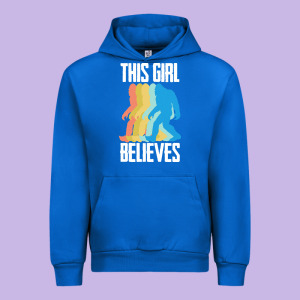 Bigfoot T  Shirt Bigfoot   This Girl Believes T  Shirt Urban Hoodie Designed By Designefamous