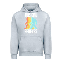 Heather Grey bigfoot t  shirt bigfoot   this girl believes t  shirt Urban Hoodie - DesigneFamous
