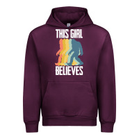 Mauve Wine bigfoot t  shirt bigfoot   this girl believes t  shirt Urban Hoodie - DesigneFamous