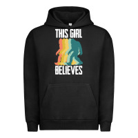 Pigment Black bigfoot t  shirt bigfoot   this girl believes t  shirt Urban Hoodie - DesigneFamous