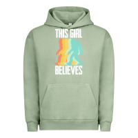 Pigment Oil Green bigfoot t  shirt bigfoot   this girl believes t  shirt Urban Hoodie - DesigneFamous