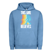 Pigment Pebble Blue bigfoot t  shirt bigfoot   this girl believes t  shirt Urban Hoodie - DesigneFamous