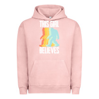 Pigment Salmon bigfoot t  shirt bigfoot   this girl believes t  shirt Urban Hoodie - DesigneFamous