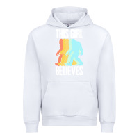 White bigfoot t  shirt bigfoot   this girl believes t  shirt Urban Hoodie - DesigneFamous