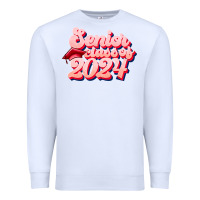 White senior class of 2024 Premium Sweatshirt - JahusDesignShop