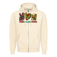 Sandshell peace love fiesta ado Zipper Hoodie - AdoDesignShop