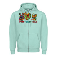 Seafoam peace love fiesta ado Zipper Hoodie - AdoDesignShop
