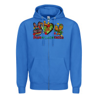 True Royal peace love fiesta ado Zipper Hoodie - AdoDesignShop